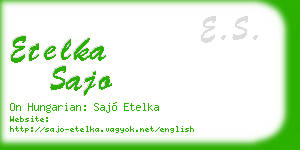 etelka sajo business card