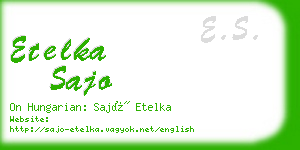etelka sajo business card